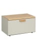 5five Simply Smart Brotkasten aus Metall SENSIA mit Bambusdeckel in Beige, 20,8 x 23,5 x 35,5 cm