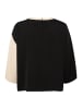 Soaked in Luxury Kurzarm-Bluse SLCevina Lockere Passform in Black & White Blocking