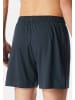 Schiesser Boxershorts Singel-Jersey in Schwarz / blau