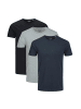 Jack & Jones T-Shirt Basic in Schwarz / grau / blau