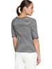 Zero  Halbarm-Shirt mit Raffung in Cream/Dark Blue
