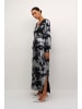 Kaffe Kleid KAasky A-shape in Black/Silver Cloud Print