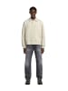 G-Star Raw Polo Collar Loose Sweater whitebait