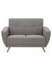 58 aufm Kessel SOFA 2-Sitzer Kazdoia Flachgewebe grau