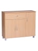 FineBuy Sideboard in Braun / Spanplatte / 90x30x75