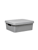 5five Simply Smart Aufbewahrungsbehälter mit Deckel, 11 L in Grau, 37,2 x 13,7 x 28,2 cm