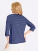 Sieh an! Ringelshirt in jeansblau-ecru-geringelt