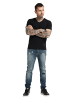 Carlo Colucci T-Shirt Cavallari in Schwarz