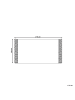 Beliani Kuscheldecke HAPREK in Blau/Grau - (W) 130 x (H) 0.3 x (L) 170 cm