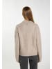 DreiMaster Damen Strickjacke in Beige Braun Melange