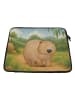 Mr. & Mrs. Panda Laptoptasche Wombat Design ohne Spruch in Weiß