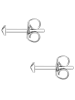 Glanzstücke München Ohrstecker aus Sterling Silber in silber