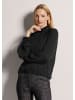 MADELEINE Elegante Bluse mit Stehkragen, Uni in schwarz