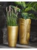 Beliani 2-tlg Outdoor Blumentopf TSERIA in Gold