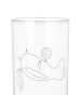 Mr. & Mrs. Panda Wasserglas Stinktier Ball mit Spruch in Transparent