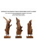 Mauro Ferretti Braune Holzskulptur, 23 x 27 x 64 cm