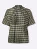 Heine Blusenshirt in oliv-schwarz-bedruckt