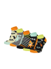 Yuhu Jungen Sneaker-Socken Dino 5er Pack Kurzsocken in Orange