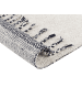 Beliani Kurzflor ERAY in Weiß/Schwarz - (W) 140 x (H) 1.2 x (L) 200 cm