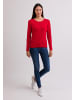 CASH-MERE.CH Rundhals Pullover in Rot