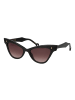 Hally & Son Frauen Sonnenbrille Schmetterling Schwarz
