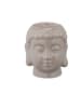 relaxdays 3 x Buddha Teelichthalter in Grau