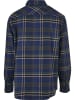 Urban Classics Long Sleeve Shirt in darkblue/bottlegreen