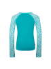 Trollkids Badeshirt langarm Haukland in dark turquoise/madeira blue