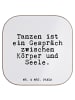 Mr. & Mrs. Panda Tassenuntersetzer Tanzen ist ein Gespräch... mi... in Weiß