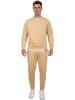 Reichstadt Herren Regular Fit Pullover Logo-Stitching in Beige