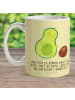 Mr. & Mrs. Panda Trinkbecher Avocado Kern rollt mit Spruch in Gelb Pastell
