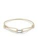Thomas Sabo Textilarmband Beige Connect in silber, beige