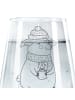 Mr. & Mrs. Panda Glas Schwein Glühwein ohne Spruch in Transparent