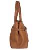 Cluty Handtasche echt Leder in cognac