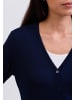 CASH-MERE.CH Cardigan V-Ausschnitt in Marine Blau