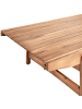 Beliani Gartentisch GIAVENO in Braun - (W) 79 x (H) 38 x (L) 145 cm