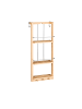 relaxdays Bad-Hängeregal in Natur - (B)28,5 x (H)70 x (T)10 cm