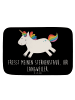 Mr. & Mrs. Panda Badezimmermatte Einhorn Happy mit Spruch in Schwarz