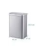 relaxdays Mülleimer mit Sensor in Silber - 50 Liter