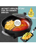 Gourmet Maxx Party-Pfanne elektrisch 1500W schwarz mit Deckel Schwarz