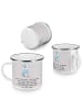 Mr. & Mrs. Panda Kaffeetasse Golf Erlebnis mit Spruch in Grau Pastell