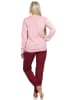 NORMANN Schlafanzug Pyjama Bündchen langarm Winter Optik - 88790 in altrosa