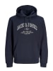 JACK & JONES PLUS Kapuzenpullover in Navy Blazer