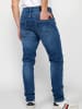 KOROSHI Jeans mit niedrigem Bund und schmaler Passform in blau