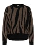 Kaffe Strickpullover KAbitzy Loose fit in Black/Moral M. Animal