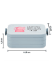Mr. & Mrs. Panda Brotdose Axolotl Hurra Motiv mit Spruch in Blau Pastell