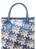 faina Women Tote Bag in White Blue