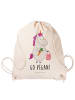 Mr. & Mrs. Panda Sportbeutel Einhorn Vegan mit Spruch in Creme