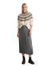Marc O'Polo Plisseerock A-Shape in Rocky Grey Melange