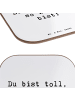 Mr. & Mrs. Panda Untersetzer Spruch Schulanfang Einzigartig mit ... in Weiß